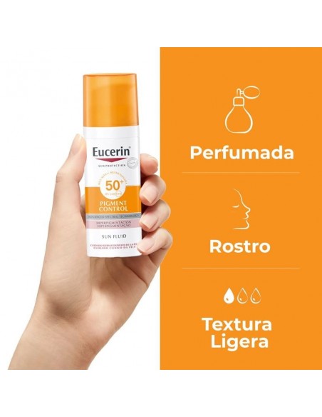 EUCERIN SUN FACE PIGMENT CONTROL FLUID FPS50+ 50ML