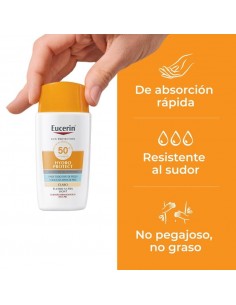EUCERIN SUN FACE HYDRO PROTECT ULTRA LIGHT FLUID TINTE CLARO SPF50+ 50ML 2