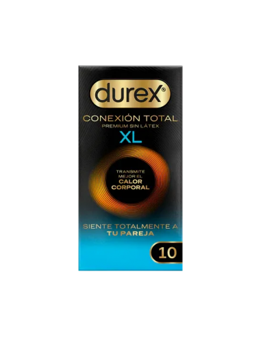 DUREX PRESERVATIVOS CONEXIÓN TOTAL XL 10UDS