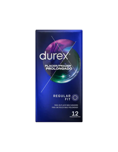 DUREX PRESERVATIVOS PLACER PROLONGADO 12UDS