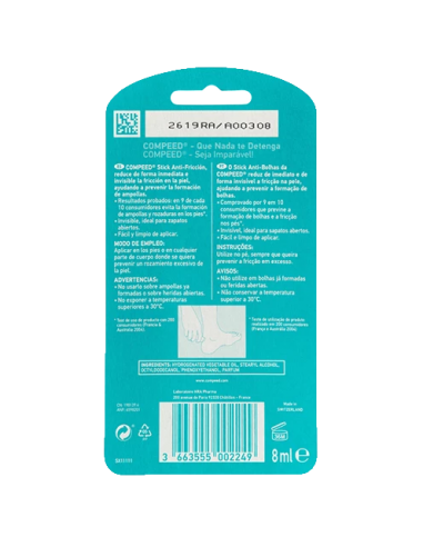 COMPEED STICK ANTI-FRICCIÓN 8ML