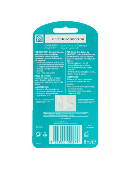 COMPEED STICK ANTI-FRICCIÓN 8ML