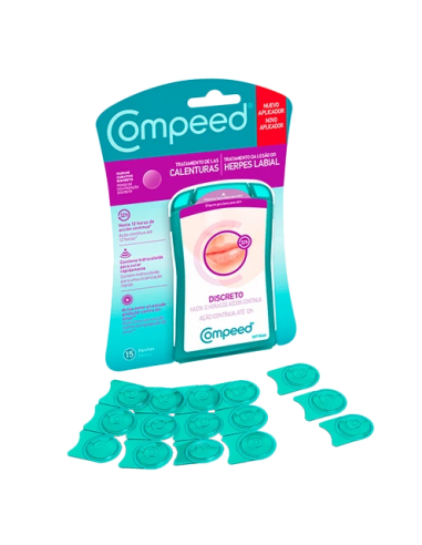 COMPEED CALENTURAS O HERPES LABIAL DISCRETO 15 PARCHES