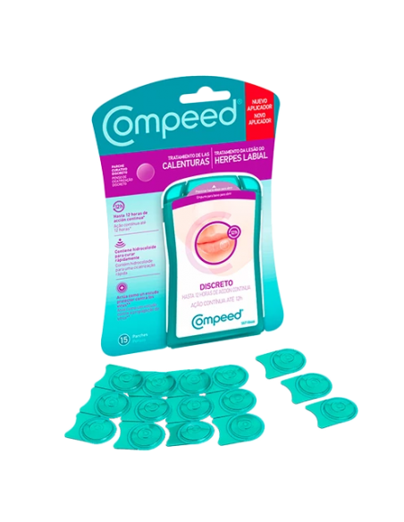 COMPEED CALENTURAS O HERPES LABIAL DISCRETO 15 PARCHES