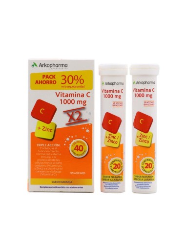 ARKOPHARMA VITAMINA C 1000 MG Y ZINC...