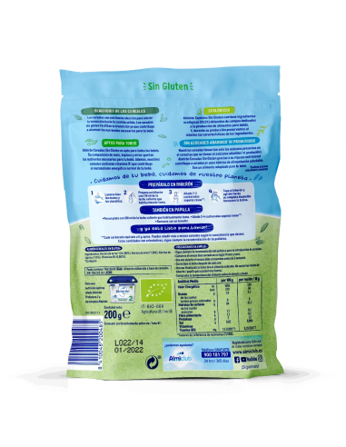 ALMIRÓN CEREALES ECOLÓGICOS SIN GLUTEN MÁS 4 MESES 200GR