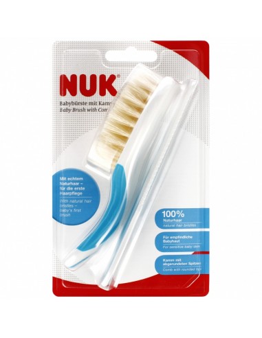 NUK Set Cepillo de Cerdas Naturales y...