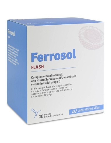 FERROSOL FLASH  30 SOBRES...