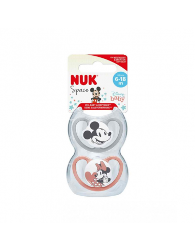 NUK CHUPETE SPACE MICKEY SILICONA 6 -...