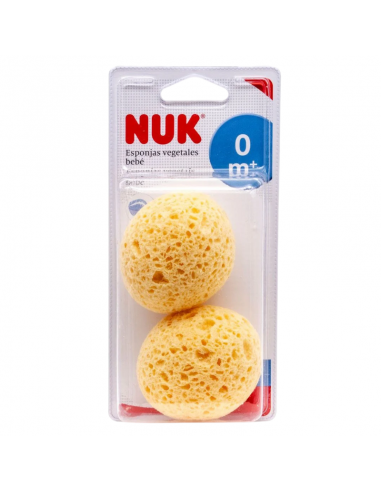 NUK ESPONJA VEGETAL BEBE 100 %  2 U