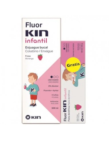 FLUORKIN INFANTIL ENJUAGE 500ML +...