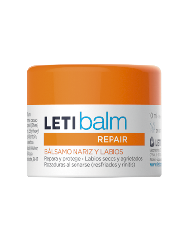 LETIBALM BÁLSAMO REPARADOR NARIZ Y LABIOS PEDIÁTRICO 10ML