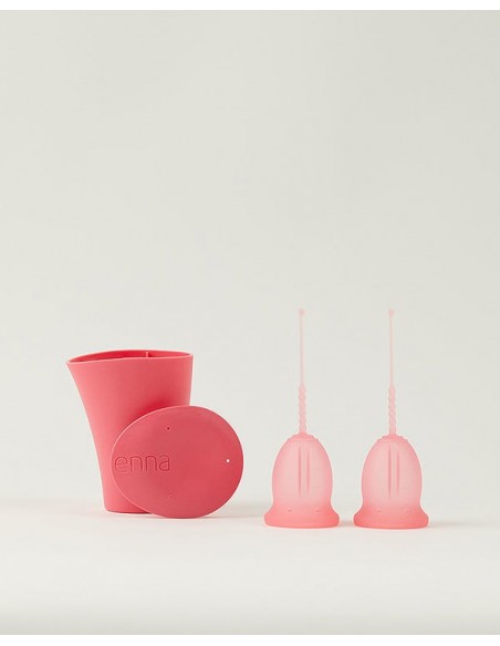 ENNA COPA MENSTRUAL EASY CUP TALLA M 2UDS MÁS VASO