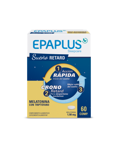 EPAPLUS SLEEPCARE MELATONINA RETARD Y TRP 90 COMP