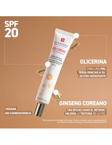 ERBORIAN BB CRÈME CLAIR GINSENG CLAIR SPF20 15ML