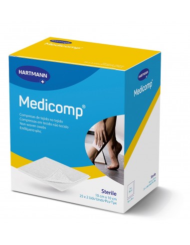 HARTMANN MEDICOMP COMPRESAS 10CM X 10CM 50UDS
