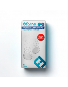 FARLINE PASTILLAS LIMPIADORAS PRÓTESIS DENTAL 96UDS