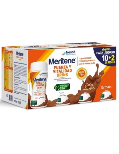 MERITENE FUERZA Y VITALIDAD DRINK  12...