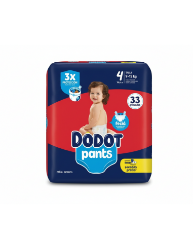PAÑAL INFANTIL DODOT PANTS TALLA 4...