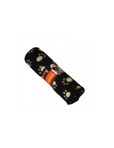 FREEDOG MANTA MULTIUSO NEGRA HUELLAS 100CM X 70CM